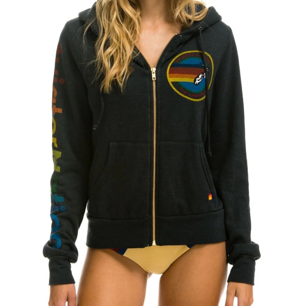 NWT CHARCOAL AVIATOR NATION JACKET ZIP UP